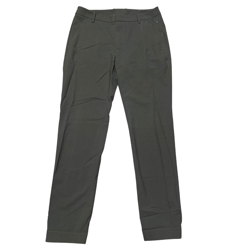Kit and Ace Mens Technical Wool Silk Blend Trousers Pants Olive Green Size 32